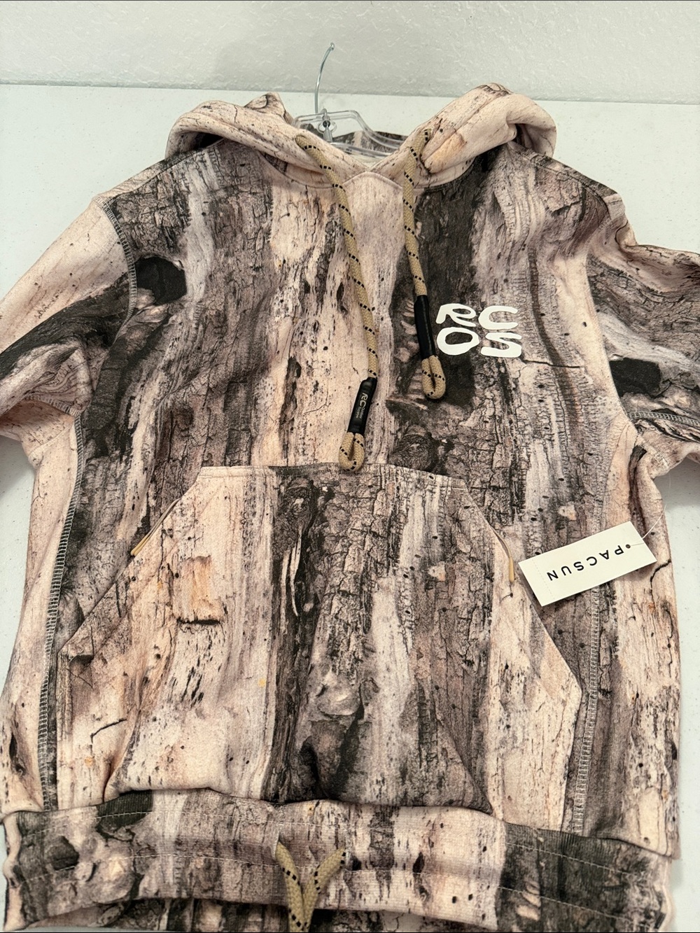 RCOS Beige Camo Hoodie NWT size XXS